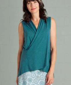 Echo Verde Short Sleeves Women's Vest Top - Ariel