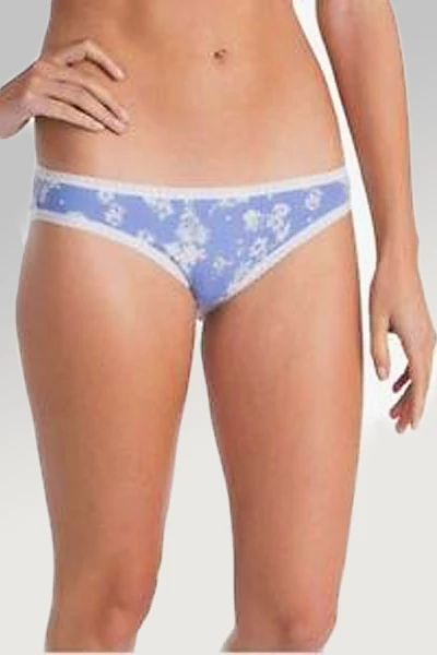 Pact Clearance - Organic Cotton Bikini - Chambray Floral (XL Only) Panties 3 Pact Clearance - Organic Cotton Bikini - Chambray Floral (XL Only) Panties