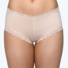 HankyPanky Women's Organic Cotton Panties - Lace Boy Shorts
