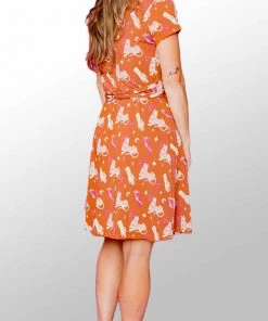 Mata Traders Organic Cotton Wrap Dress - Tigress New Arrivals