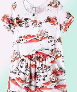 Art & Eden Organic Cotton Dress Annabelle Mountain Top - 9 To 24 Mo.