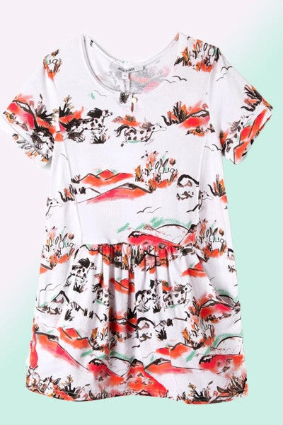 Art & Eden Organic Cotton Dress Annabelle Mountain Top - 9 To 24 Mo. 3 Art & Eden Organic Cotton Dress Annabelle Mountain Top - 9 To 24 Mo.