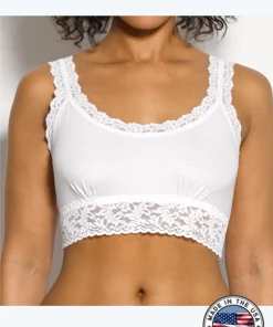 HankyPanky Organic Cotton Bralette With Lace (S, M Only) Organic Bras