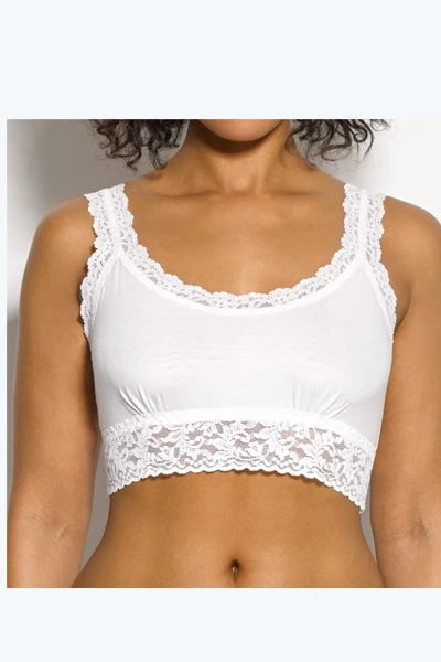 HankyPanky Organic Cotton Bralette With Lace (S, M Only) Organic Bras 5 HankyPanky Organic Cotton Bralette With Lace (S, M Only) Organic Bras