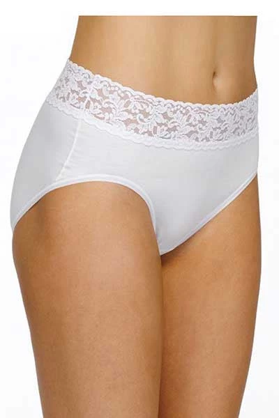 HankyPanky Organic Cotton Full Brief With Lace 3 HankyPanky Organic Cotton Full Brief With Lace