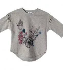 Art & Eden Organic Cotton Lace-up Tee - Zoey, Girls 3T To 5T Kids Clothes - 2 To 6 Y. O.