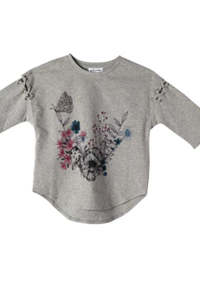 Art & Eden Organic Cotton Lace-up Tee - Zoey, Girls 3T To 5T Kids Clothes - 2 To 6 Y. O. 3 Art & Eden Organic Cotton Lace-up Tee - Zoey, Girls 3T To 5T Kids Clothes - 2 To 6 Y. O.