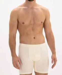 Bgreen Men's Organic Cotton Boxer Briefs With Covered Elastic