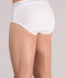 Bgreen Underwear Discontinued - Men's Organic Cotton Briefs With Elastic Waistband (XL & XXL Only)