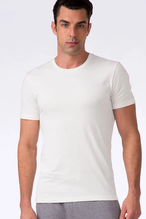Bgreen Underwear Men's Organic Cotton Crew-neck Undershirt 3 Bgreen Underwear Men's Organic Cotton Crew-neck Undershirt
