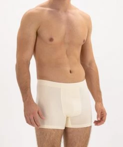 Bgreen Men's Organic Cotton Trunks With Covered Elastic Underwear
