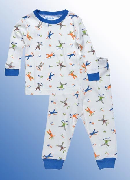 Under The Nile Organic Long Johns (PJs) Set Baby - 3 Mo. To 24 Mo. 4 Under The Nile Organic Long Johns (PJs) Set Baby - 3 Mo. To 24 Mo.