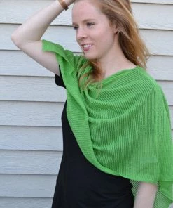 Echo Verde Organic Cotton Light Poncho - Sophie