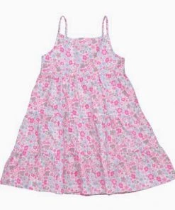 Under The Nile Organic Cotton Pink Dress 9 To 12 Mo. Baby - 3 Mo. To 24 Mo.