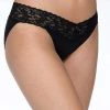 HankyPanky Panties Women's Organic Cotton Lace V-Bikini (XS Only)