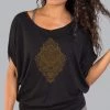 Soul Flower Dolman Top Short Sleeves