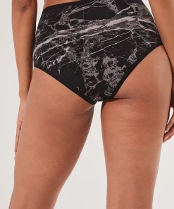 Pact Panties Organic Cotton Hipster - Black Marbled Sky (S Only)