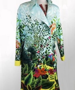 Sweaters, Jackets, Coats Printed Coat From Ivko - Magic Garden
