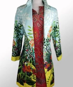Sweaters, Jackets, Coats Printed Coat From Ivko - Magic Garden