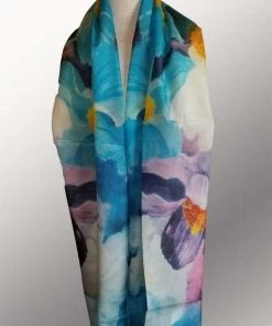 Cocoon Silk Scarves - Cooler Tones