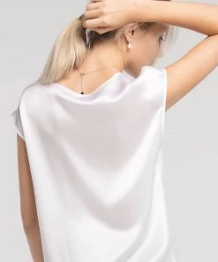 Lily Silk Short Sleeves Silk Short Sleeve Blouse