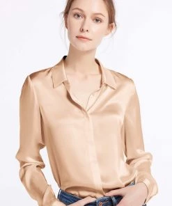Lily Silk Silk Long Sleeve Shirt