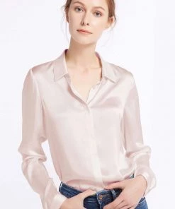 Lily Silk Silk Long Sleeve Shirt