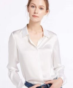 Lily Silk Silk Long Sleeve Shirt