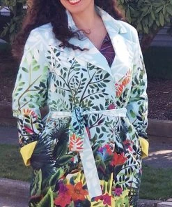 Sweaters, Jackets, Coats Printed Coat From Ivko - Magic Garden