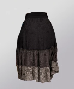 Soul Flower Three Tier Viscose Maxi Skirt New Arrivals