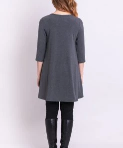 Blue Sky V-neck Tunic - Veronica Long Sleeves