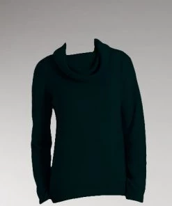 Echo Verde Merino Wool Cowl Sweater - Kathy Sweaters, Jackets, Coats