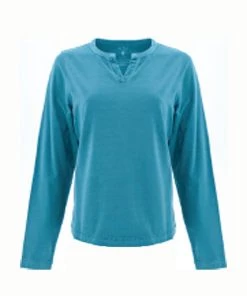 Old Ranch Women's Cotton Top Split Neck - Bryce Long Sleeves 11 Old Ranch Women's Cotton Top Split Neck - Bryce Long Sleeves