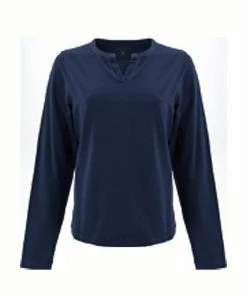 Old Ranch Women's Cotton Top Split Neck - Bryce Long Sleeves 12 Old Ranch Women's Cotton Top Split Neck - Bryce Long Sleeves