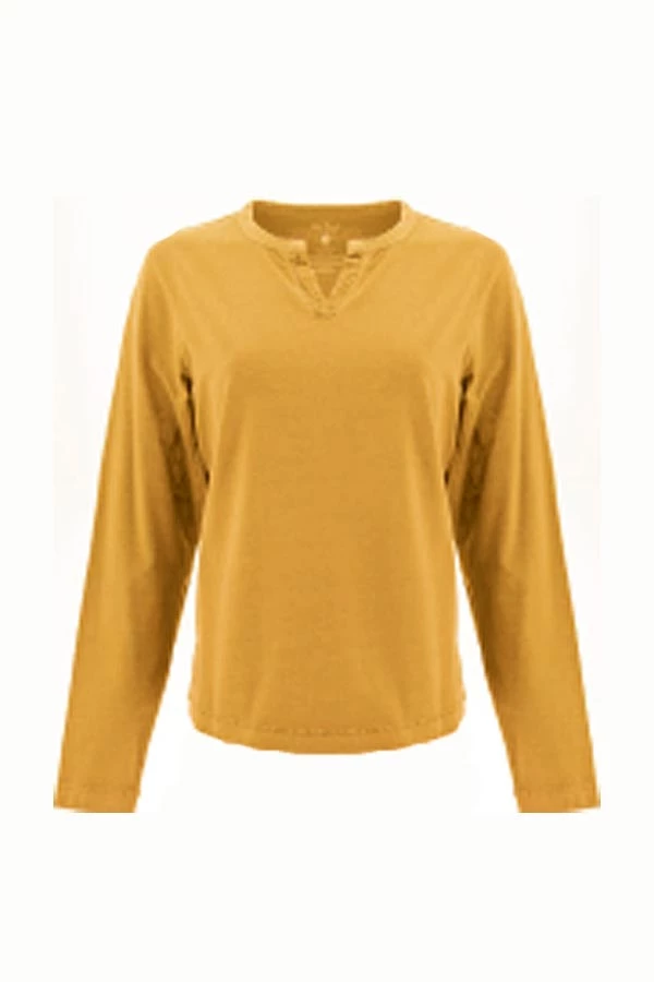 Old Ranch Women's Cotton Top Split Neck - Bryce Long Sleeves 8 Old Ranch Women's Cotton Top Split Neck - Bryce Long Sleeves