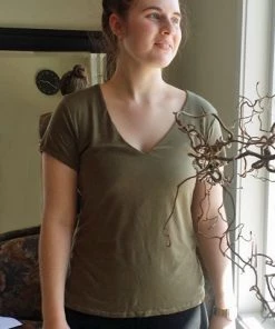 Groceries Apparel Soft Tencel V-neck Tee 10 Groceries Apparel Soft Tencel V-neck Tee