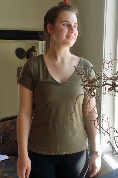 Groceries Apparel Soft Tencel V-neck Tee 5 Groceries Apparel Soft Tencel V-neck Tee