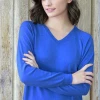 Echo Verde Merino Eco-Wool V-neck Tunic Sweater
