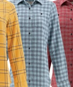 Old Ranch Boyfriend Long Sleeve Flannel Shirt - Acadia