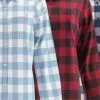 Old Ranch Plaid Long Sleeve Flannel Shirt