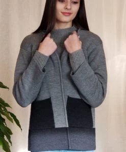 Icelandic Design Wool Sweater Jacket - Jonquil